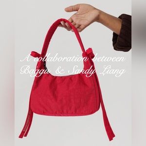 Baggu x Sandy Liang Mini Bow Bag in Candy Apple